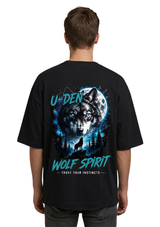 Wolf Spirit Graphic Oversized T-Shirt | 220 GSM | 100% Cotton