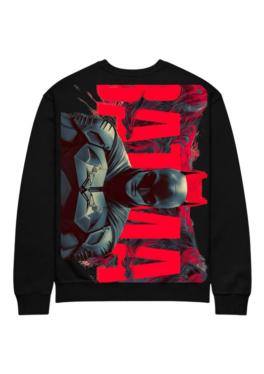 Dark Hero Back Print 350 GSM Sweatshirt | Heavyweight Graphic Sweatshirt