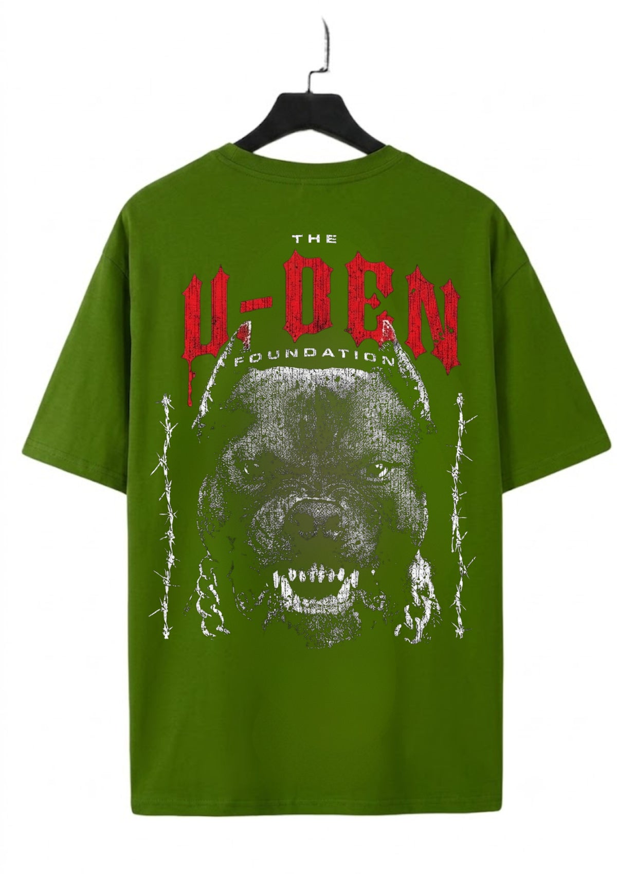 U-DEN Foundation Bulldog Graphic Oversized T-Shirt | 220 GSM | 100% Cotton