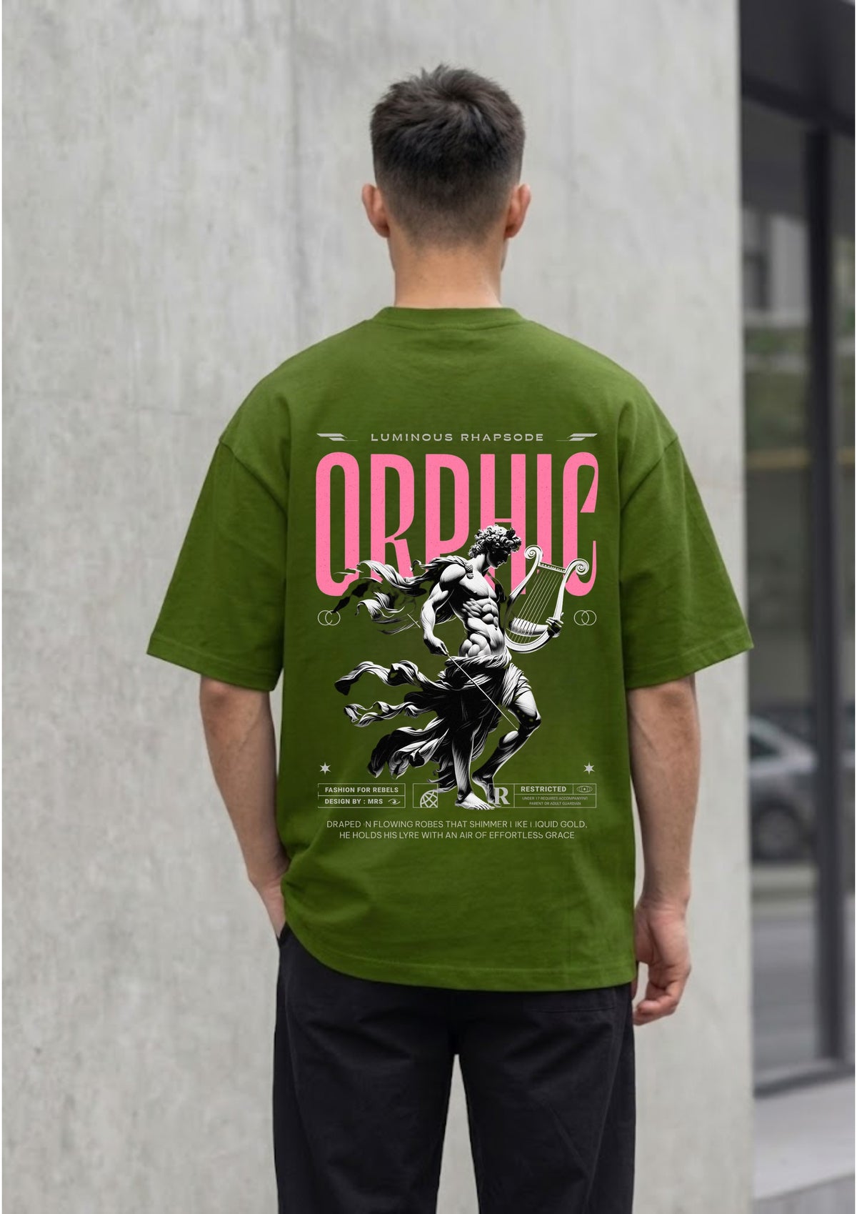Orpheus Luminous Rhapsody Graphic Oversized T-Shirt | 220 GSM | 100% Cotton