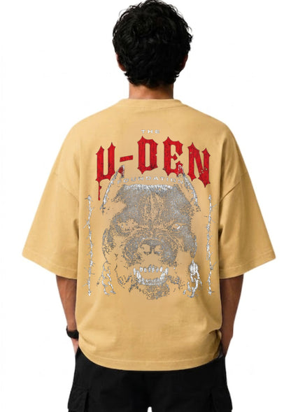 U-DEN Foundation Bulldog Graphic Oversized T-Shirt | 220 GSM | 100% Cotton