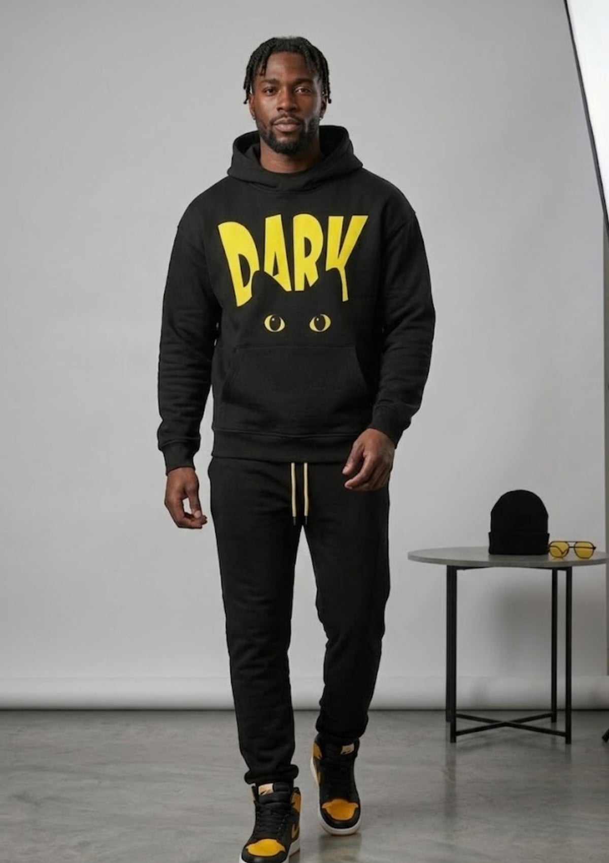 Dark Graphic 350 GSM Hoodie | Heavyweight Printed Winter Hoodie