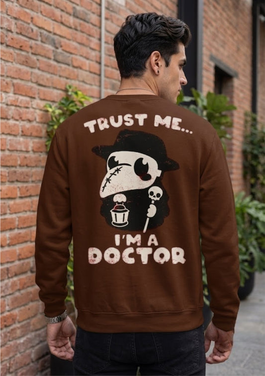 Plague Doctor Graphic 350 GSM Sweatshirt | Premium Heavyweight Streetwear Sweatshirt