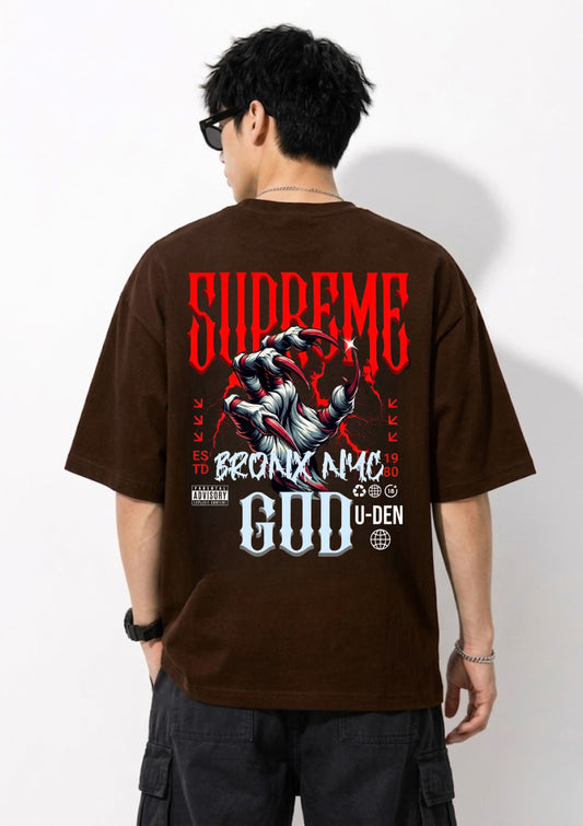 Supreme Claw Graphic Oversized T-Shirt | 220 GSM | 100% Cotton