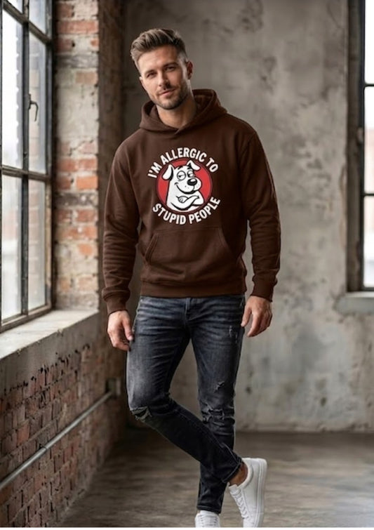 Sarcastic Dog Graphic 350 GSM Hoodie | Funny Streetwear Hoodie