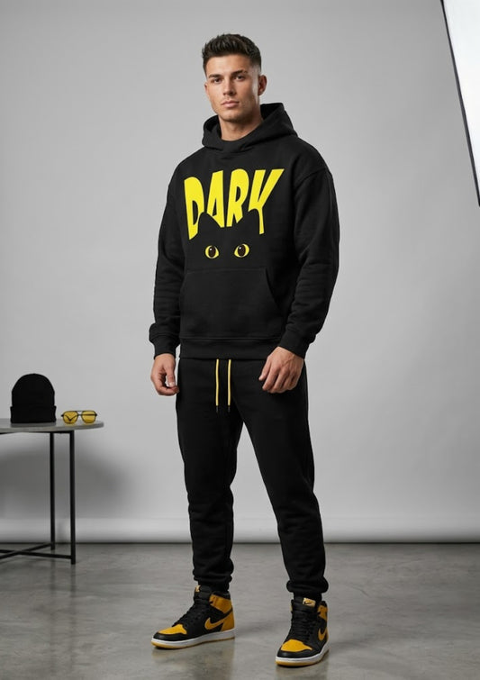 Dark Graphic 350 GSM Hoodie | Heavyweight Printed Winter Hoodie