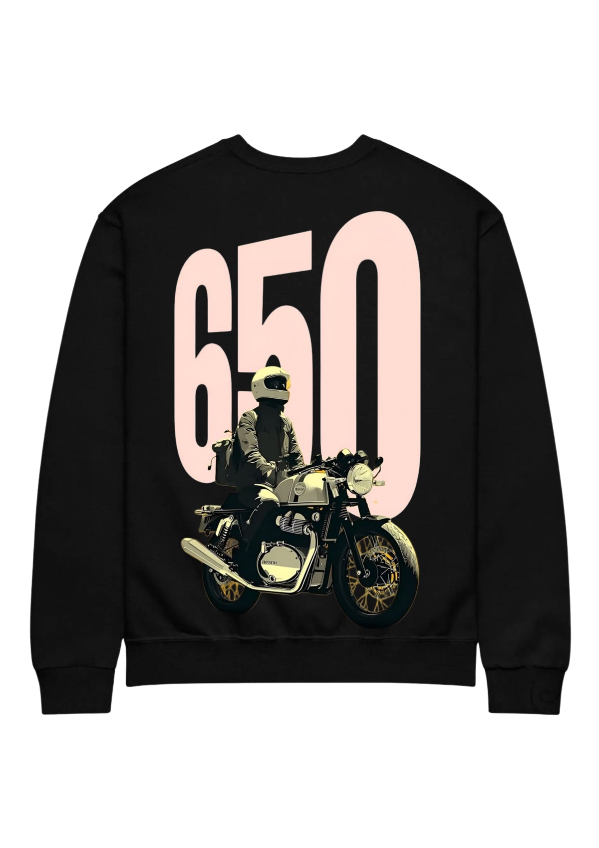 650 Rider Motorcycle Graphic 350 GSM Sweatshirt | Heavyweight Biker Sweatshirt