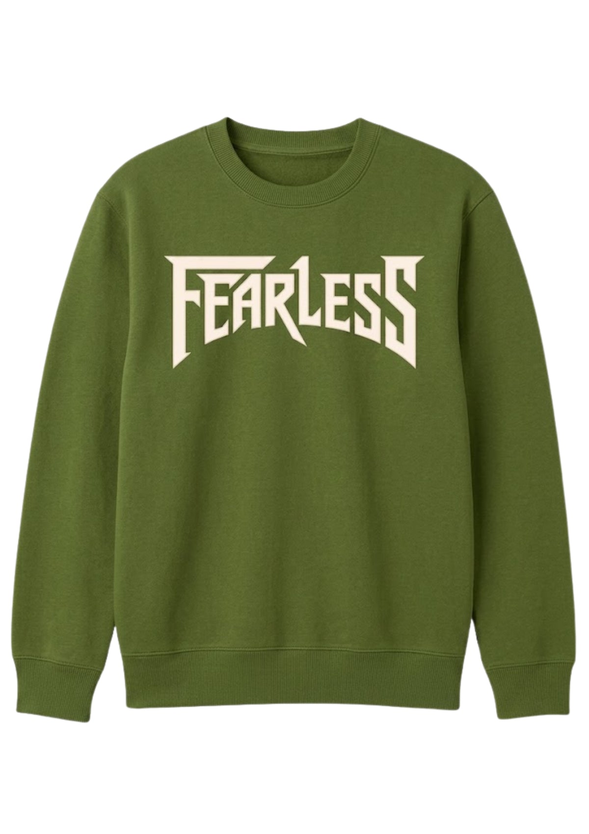 Fearless Typography 350 GSM Sweatshirt | Premium Casual Streetwear Sweatshirt