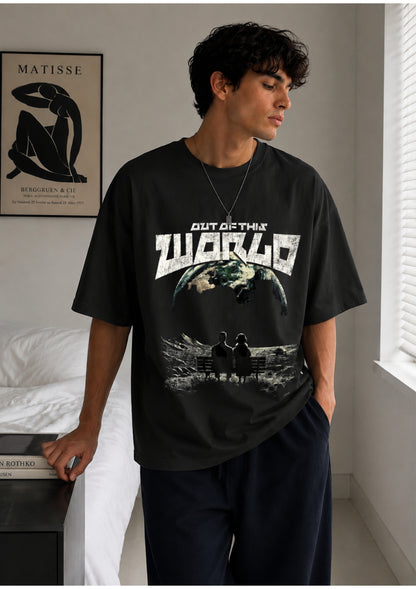 Out of This World Graphic Oversized T-Shirt | 220 GSM | 100% Cotton