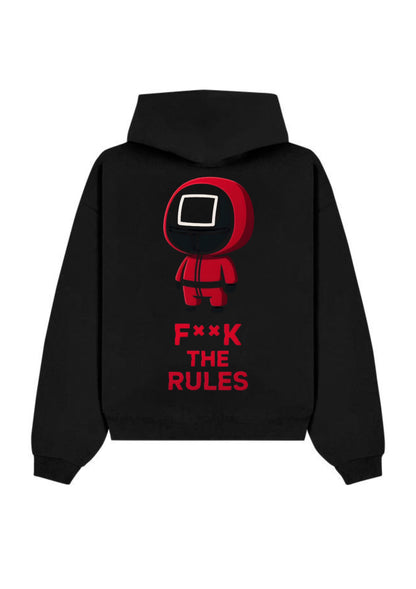 Rebel Character Back Print 350 GSM Hoodie | Heavyweight Graphic Hoodie
