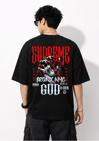 Supreme Claw Graphic Oversized T-Shirt | 220 GSM | 100% Cotton