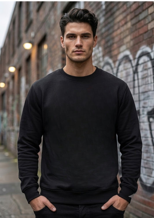 Dark Hero Back Print 350 GSM Sweatshirt | Heavyweight Graphic Sweatshirt