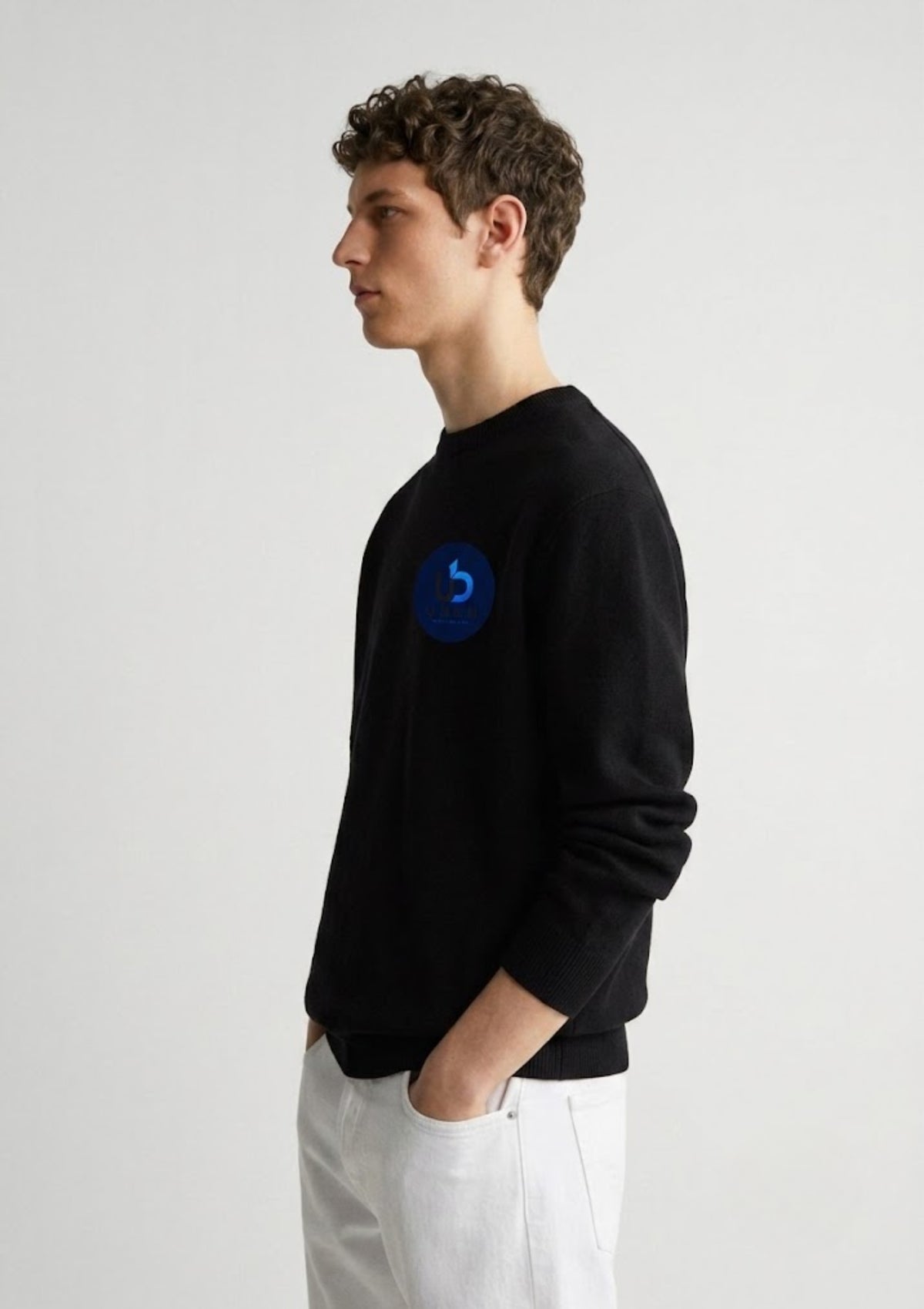 Minimal Logo Printed Sweatshirt for Men | 350 GSM | Premium Comfort | Casual Streetwear