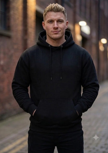Zipped Mouth Graphic 350 GSM Hoodie | Heavyweight Back Print Hoodie