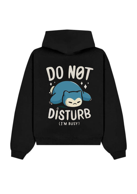 Do Not Disturb 350 GSM Hoodie | Heavyweight Cartoon Graphic Hoodie