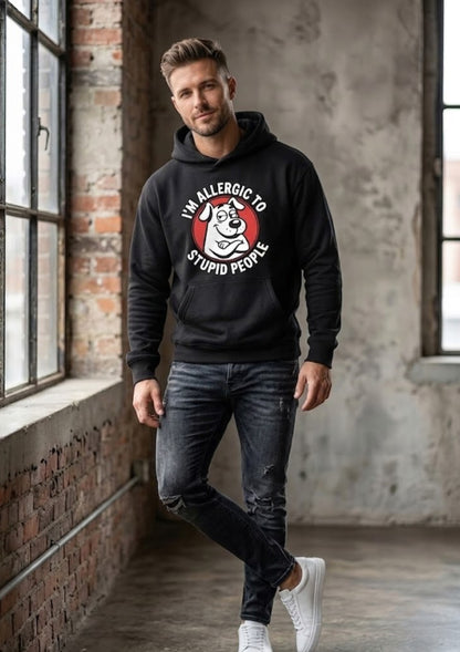 Sarcastic Dog Graphic 350 GSM Hoodie | Funny Streetwear Hoodie