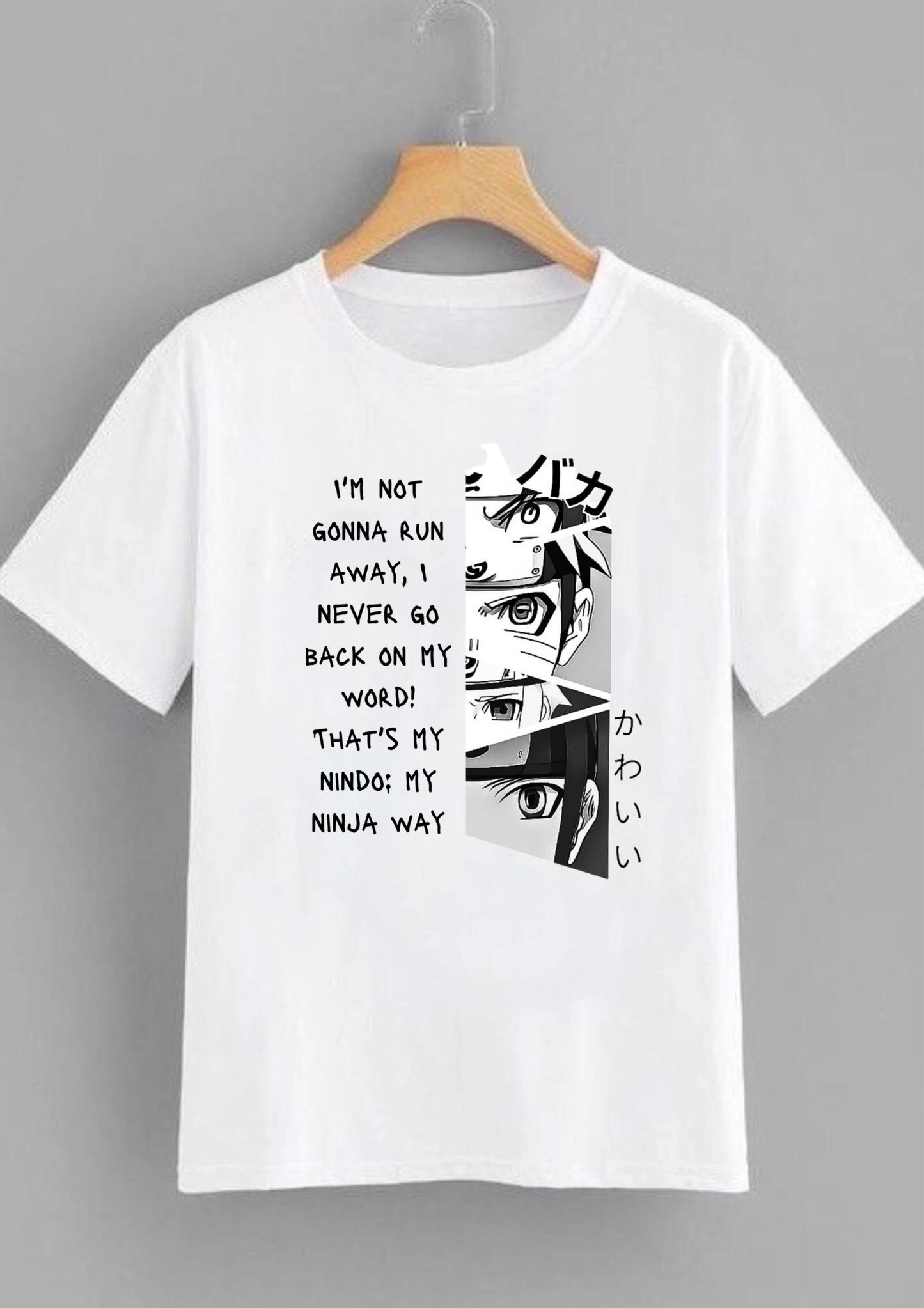 Naruto Quote Anime Oversized Graphic T-Shirt