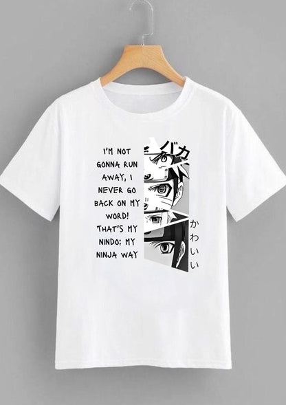 Naruto Quote Anime Oversized Graphic T-Shirt