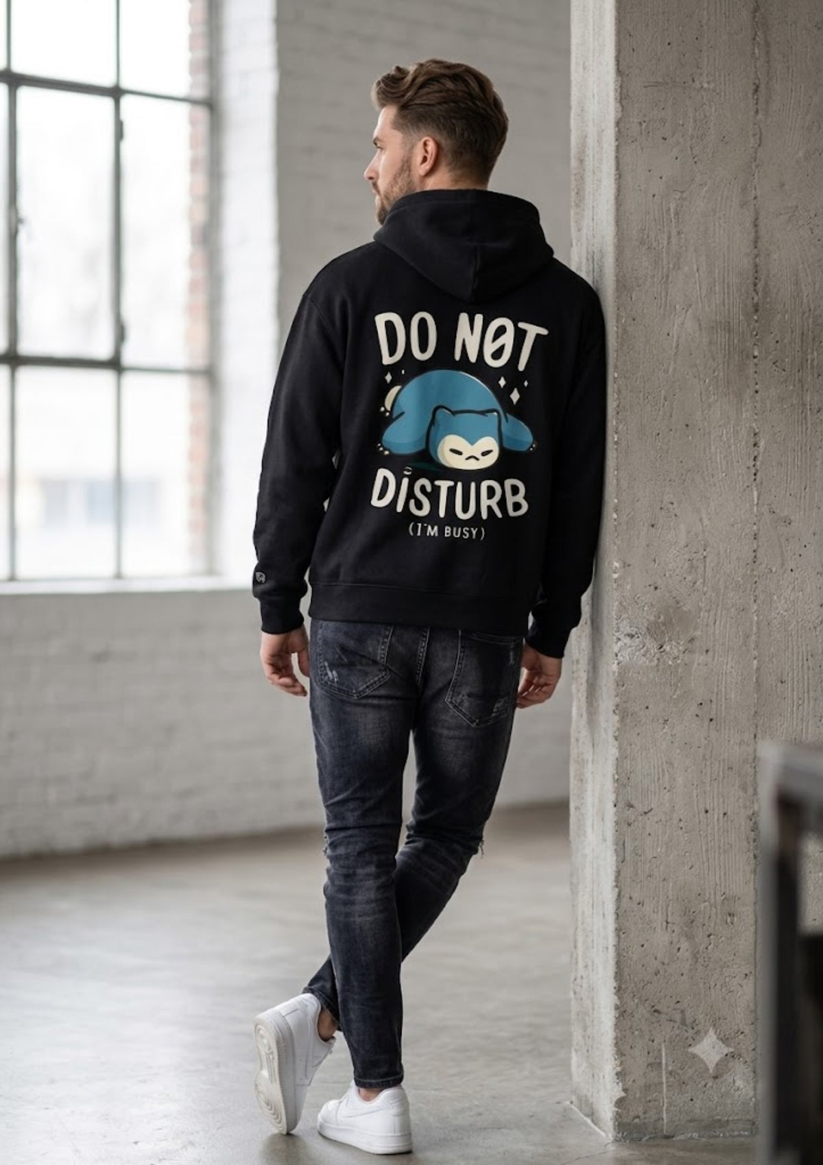 Do Not Disturb 350 GSM Hoodie | Heavyweight Cartoon Graphic Hoodie