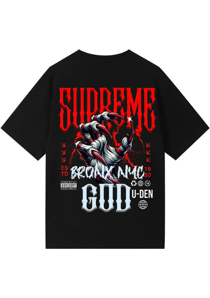 Supreme Claw Graphic Oversized T-Shirt | 220 GSM | 100% Cotton