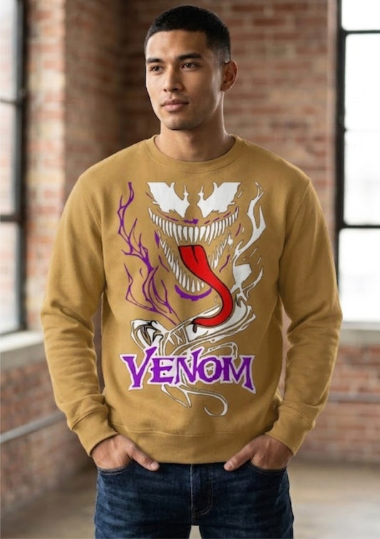 Venom Monster Graphic 350 GSM Sweatshirt | Bold Streetwear Sweatshirt