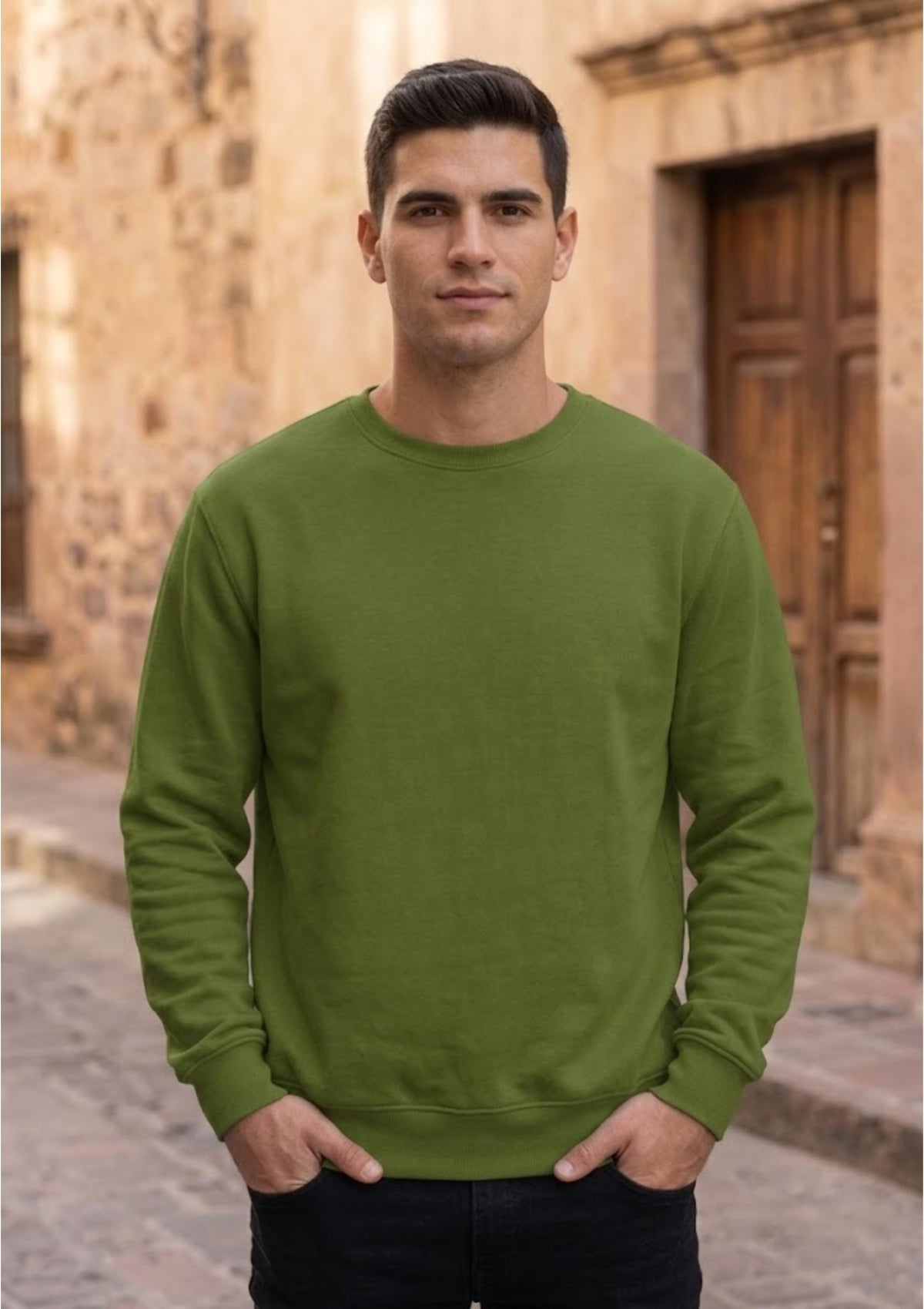 Western Guitar & Cowboy Hat Graphic 350 GSM Sweatshirt | Premium Casual Sweatshirt