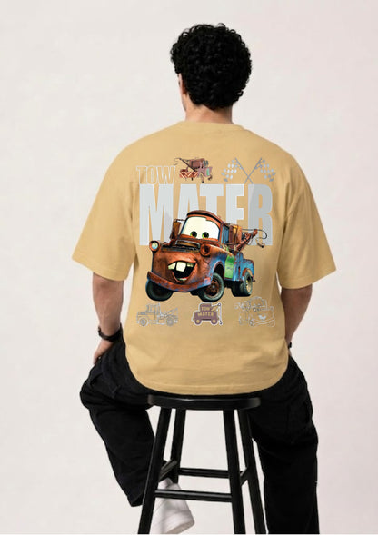 Tow Mater Racing Graphic Oversized T-Shirt | 220 GSM | 100% Cotton