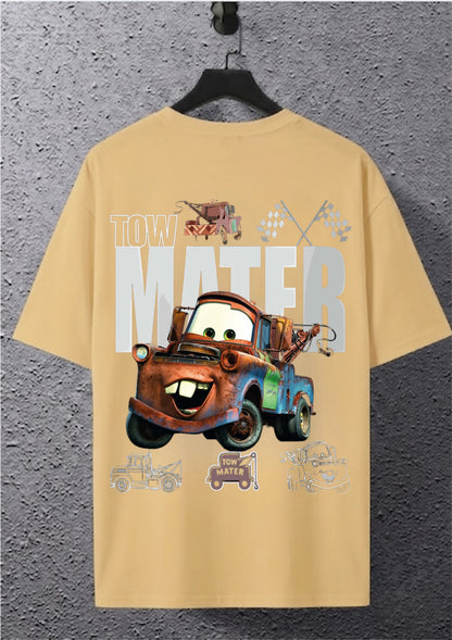 Tow Mater Racing Graphic Oversized T-Shirt | 220 GSM | 100% Cotton