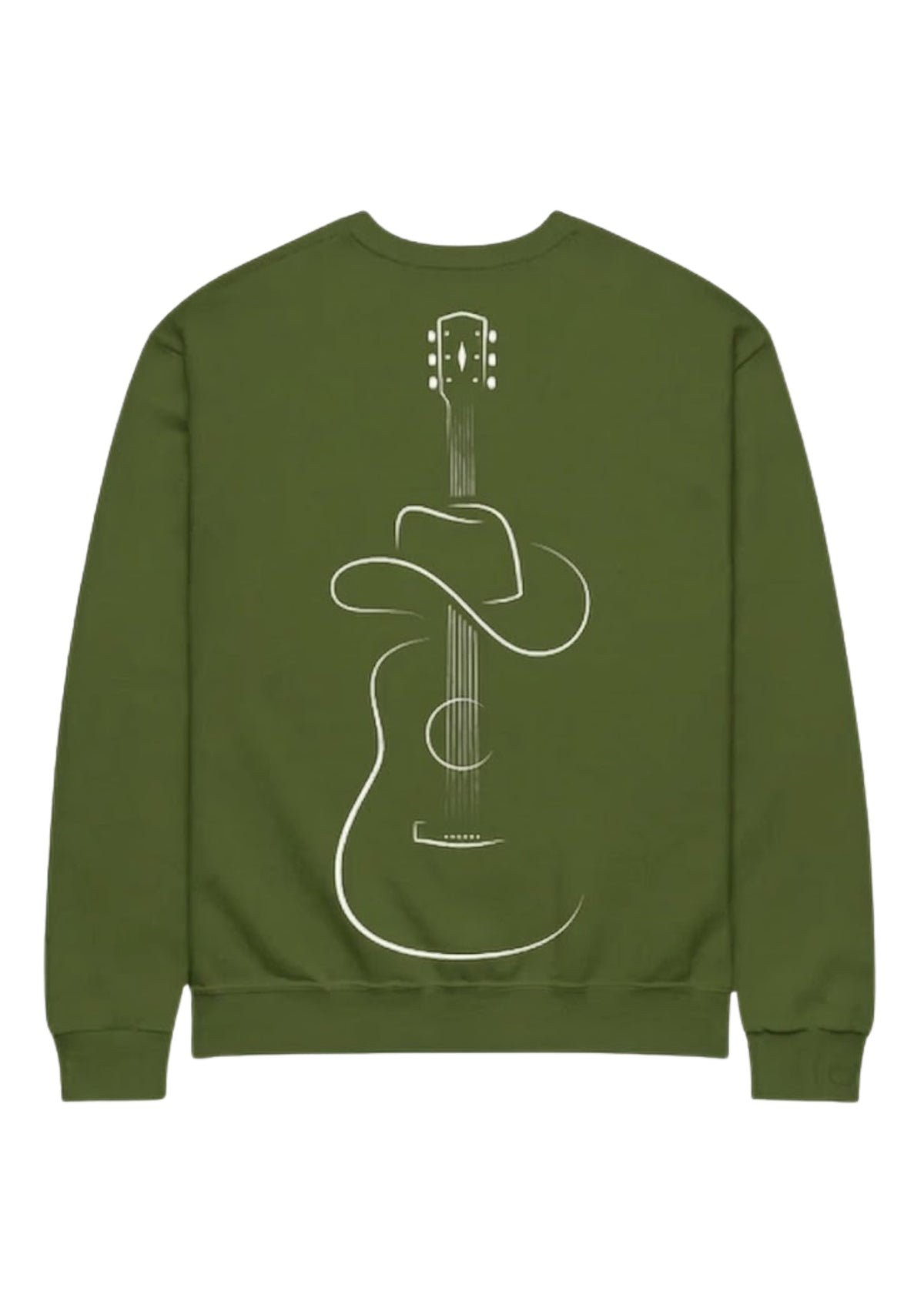 Western Guitar & Cowboy Hat Graphic 350 GSM Sweatshirt | Premium Casual Sweatshirt