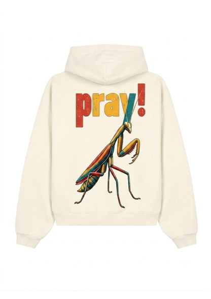 Pray Mantis Graphic Printed 350 GSM Hoodie | Premium Streetwear Hoodie