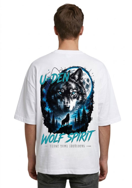 Wolf Spirit Graphic Oversized T-Shirt | 220 GSM | 100% Cotton