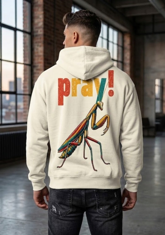 Pray Mantis Graphic Printed 350 GSM Hoodie | Premium Streetwear Hoodie