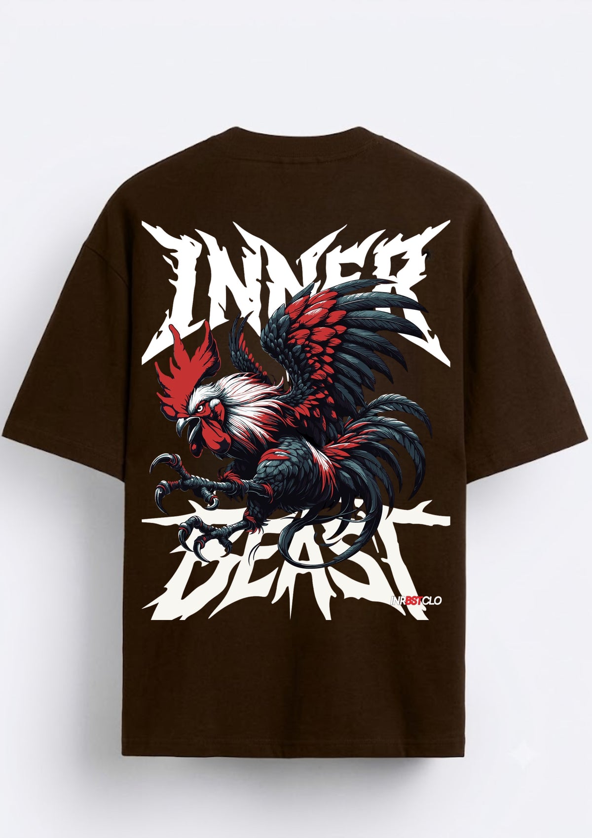 Fierce Rooster Graphic Oversized T-Shirt | 220 GSM | 100% Cotton