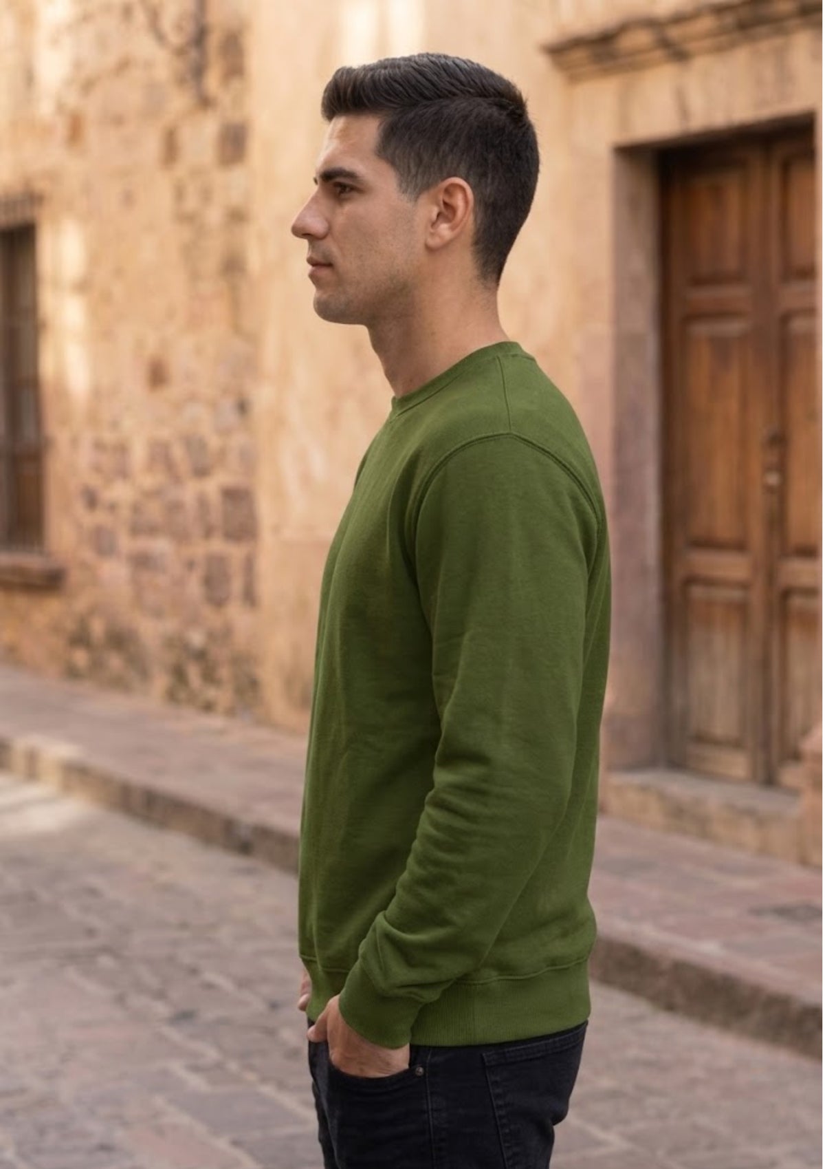Western Guitar & Cowboy Hat Graphic 350 GSM Sweatshirt | Premium Casual Sweatshirt