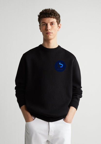 Minimal Logo Printed Sweatshirt for Men | 350 GSM | Premium Comfort | Casual Streetwear