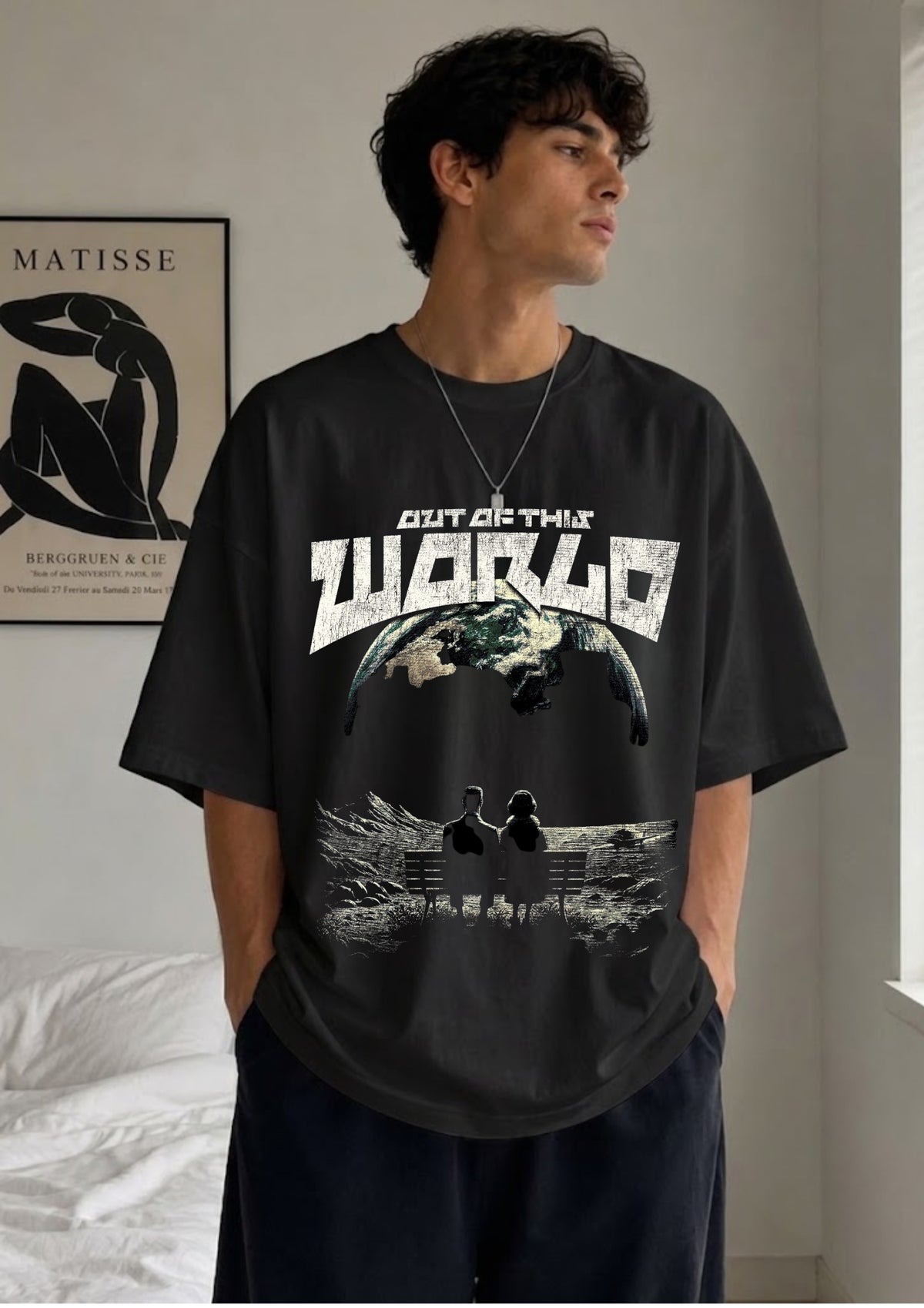 Out of This World Graphic Oversized T-Shirt | 220 GSM | 100% Cotton