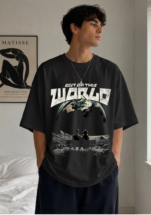 Out of This World Graphic Oversized T-Shirt | 220 GSM | 100% Cotton