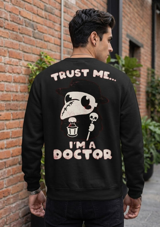 Plague Doctor Graphic 350 GSM Sweatshirt | Premium Heavyweight Streetwear Sweatshirt
