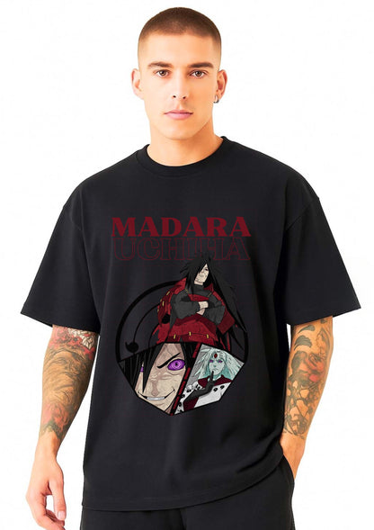 Madara Uchiha Anime Oversized Graphic T-Shirt