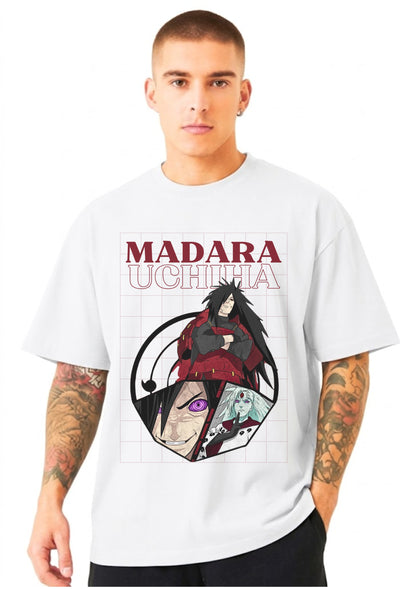 Madara Uchiha Anime Oversized Graphic T-Shirt