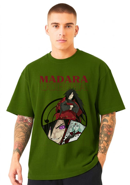 Madara Uchiha Anime Oversized Graphic T-Shirt